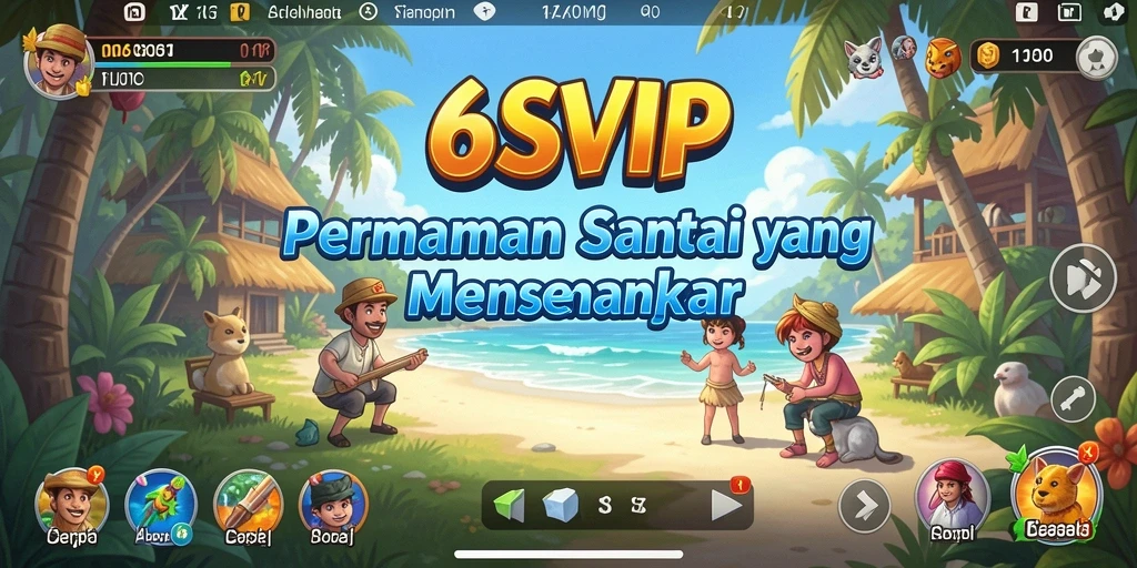 Tampilan gameplay <strong>6SVIP</strong> yang ceria dan penuh warna.