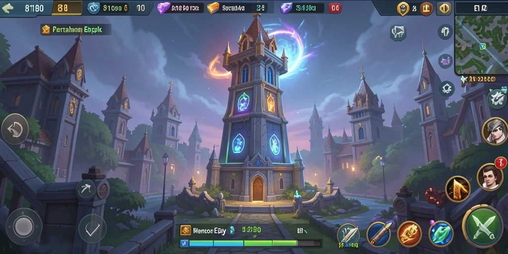 Screenshot utama 8180 menampilkan aksi seru Tower Defense.