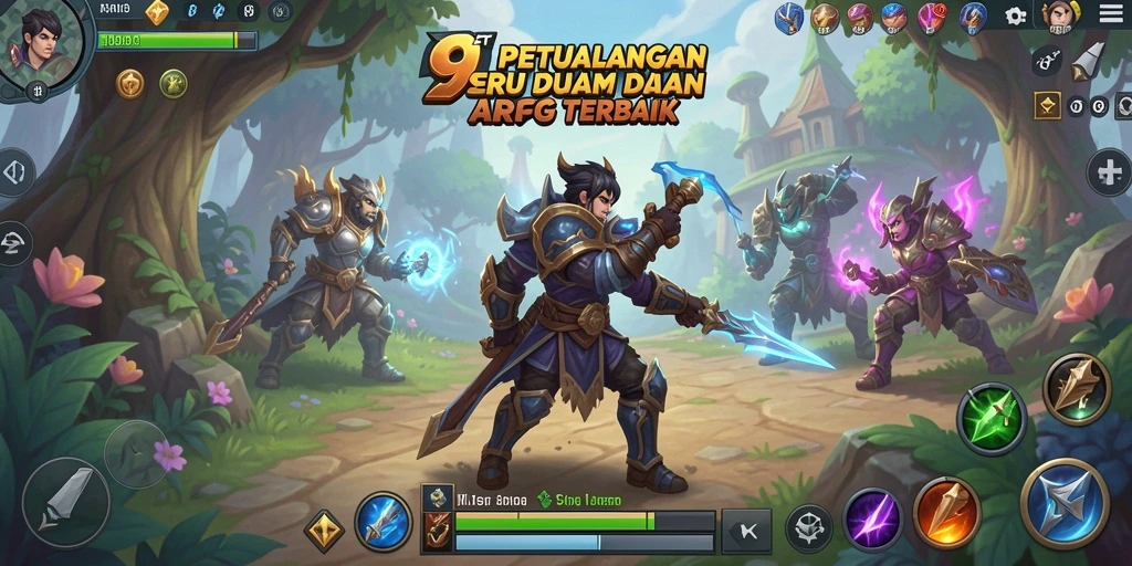 Tampilan gameplay ARPG 9ET yang mendebarkan dengan pertempuran seru.