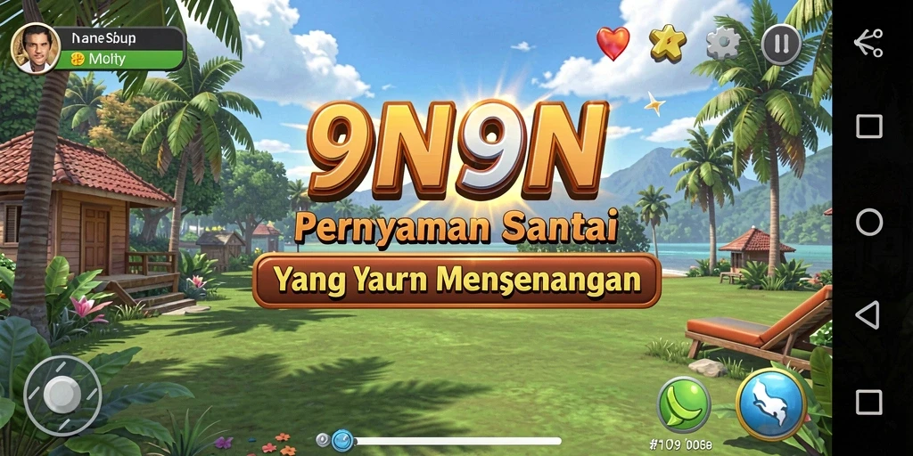 Tampilan gameplay 9N9N yang menarik dan penuh warna.