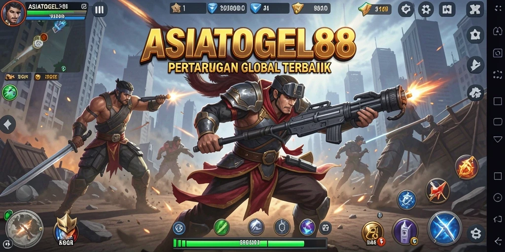 Gameplay ASIATOGEL88 yang intens dan menarik saat bertarung.