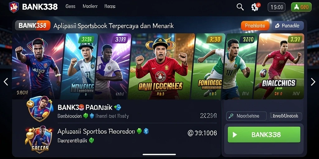 Tampilan menarik saat bermain di aplikasi Sportsbook BANK338.