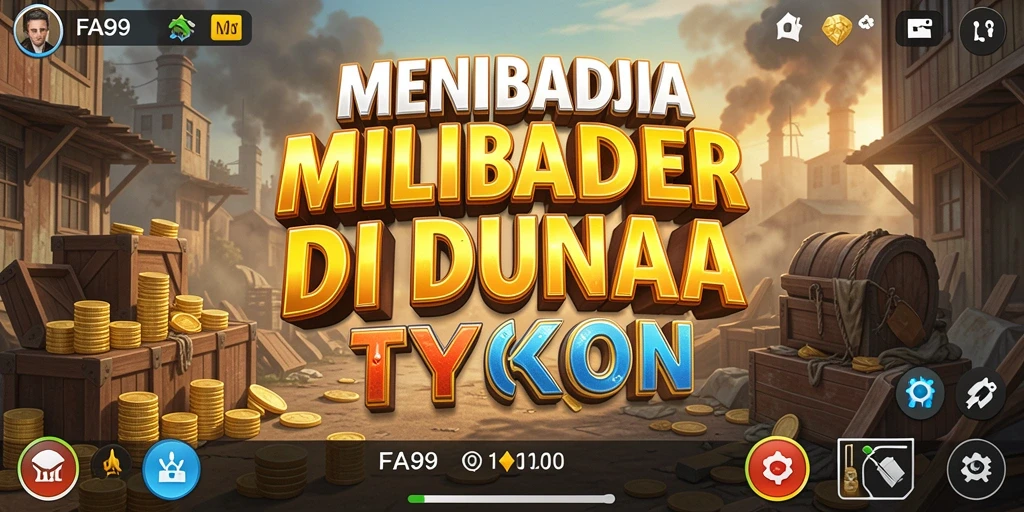 Screenshot utama FA99 menunjukkan gameplay Tycoon yang menarik.