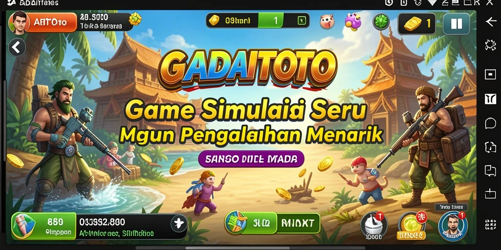 Tampilan gameplay seru dalam GADAITOTO yang mengasah kreativitas.