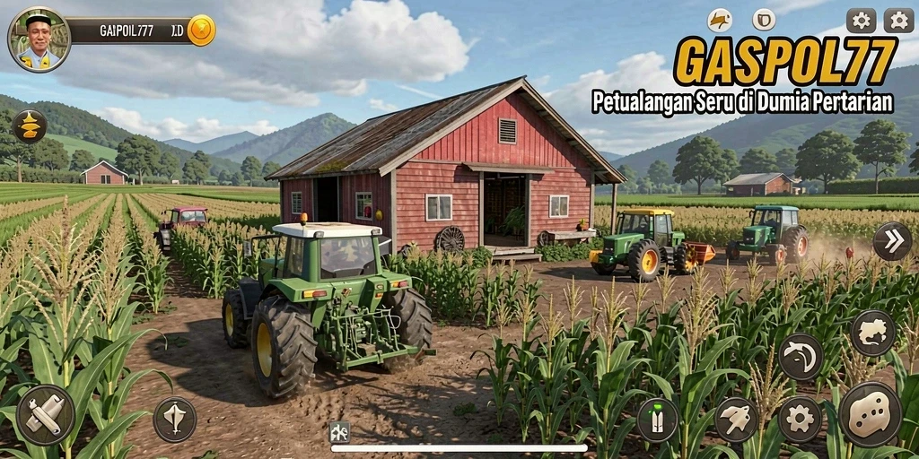 Screenshot utama <strong>GASPOL77</strong> menampilkan gameplay seru saat bertani.