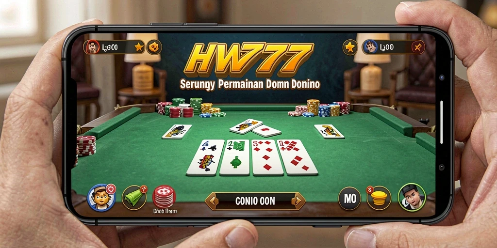 Screenshot permainan HW777 yang menampilkan para pemain sedang bersaing.