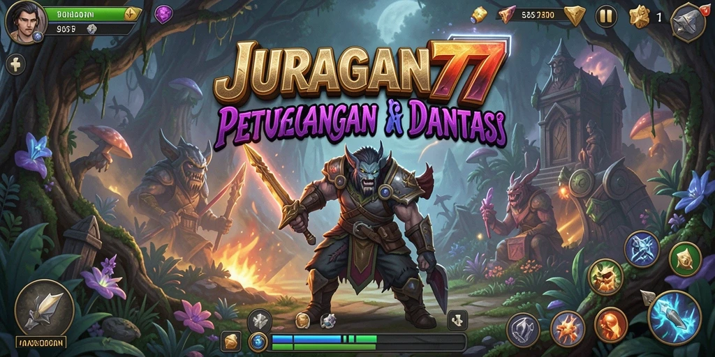 Tangkapan layar menunjukkan momen seru dalam permainan JURAGAN77.