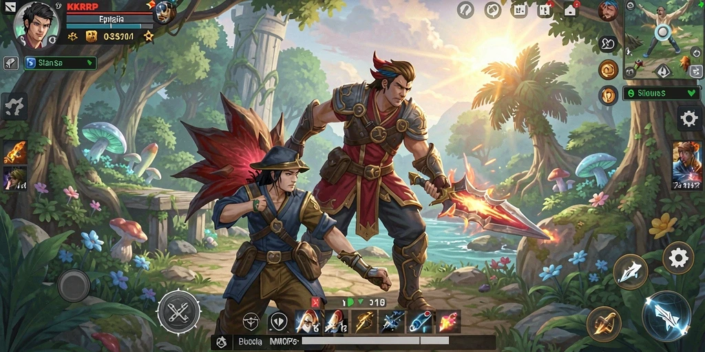 Gameplay seru KKRP dalam dunia MMORPG yang penuh petualangan.