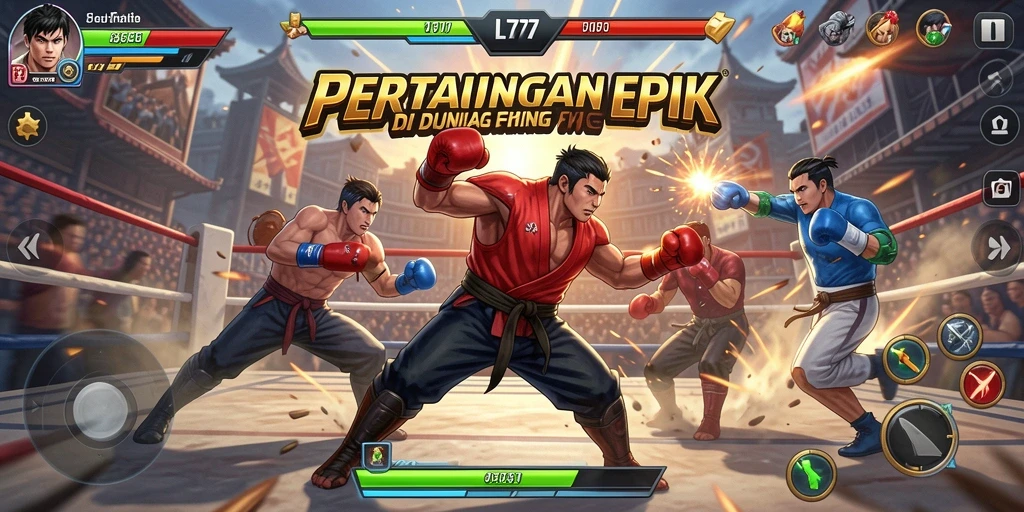 Tampilan gameplay L777 dalam aksi pertarungan yang mendebarkan.