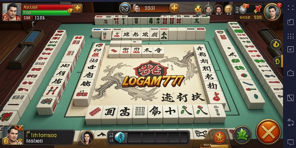Tampilan gameplay LOGAM777 yang menarik dan penuh aksi Mahjong.