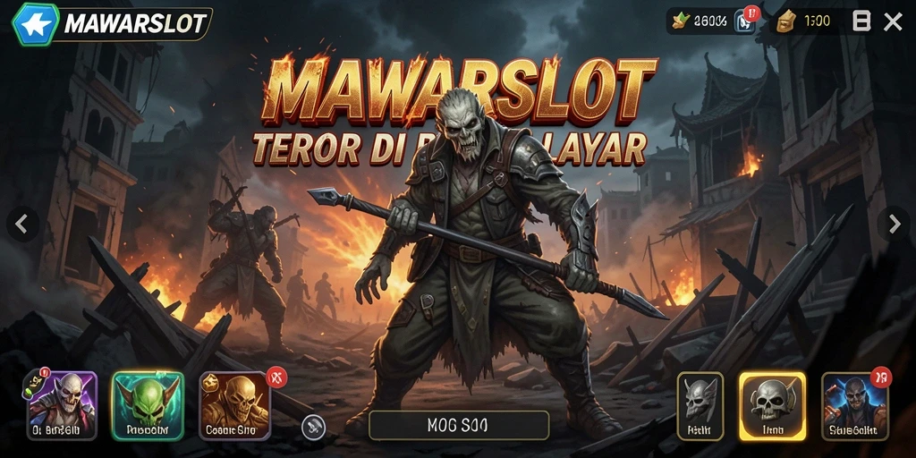 Tampilan gameplay menyeramkan di dunia <strong>MAWARSLOT</strong>.