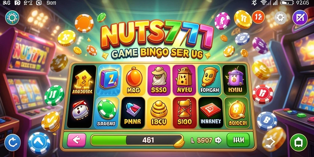 Tampilan gameplay seru di NUTS777 dengan suasana Bingo yang mengasyikkan.