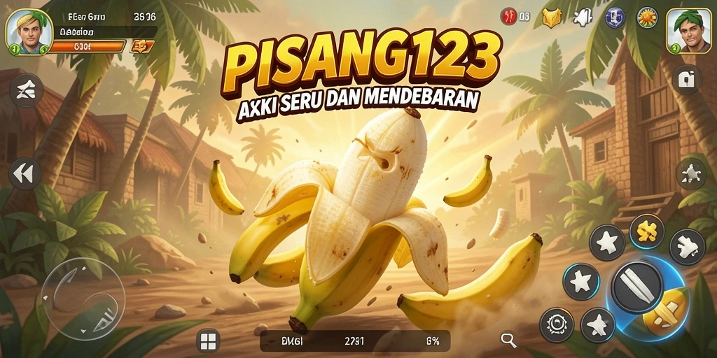 Tampilan gameplay seru dan mendebarkan dari PISANG123.