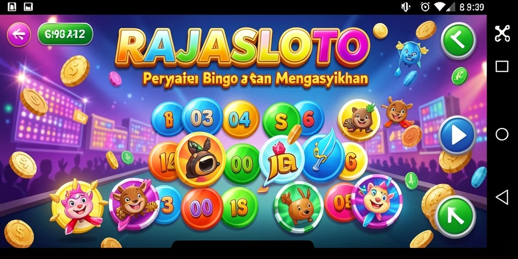 Tampilan gameplay menegangkan di RAJASLOTO dengan banyak pemain dan angka Bingo.