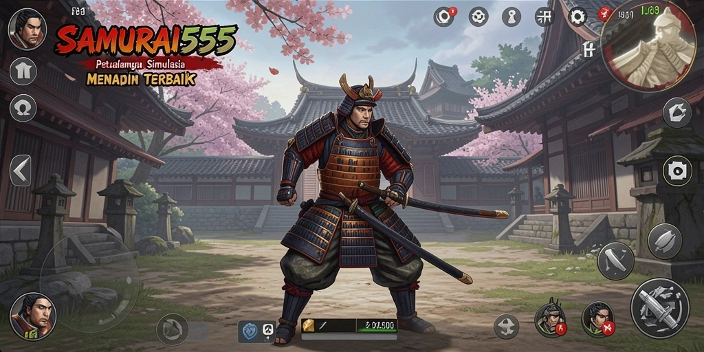 Tampilan gameplay dari <strong>SAMURAI555</strong> yang memukau dan mendebarkan.