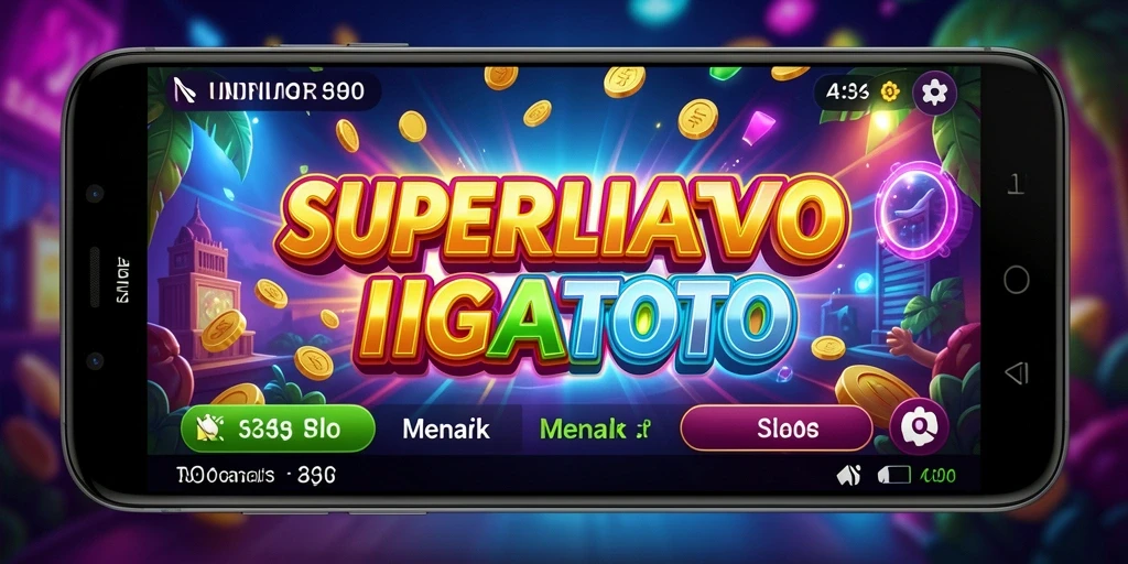 Tampilan gameplay menarik dari SUPERLIGATOTO yang penuh warna.