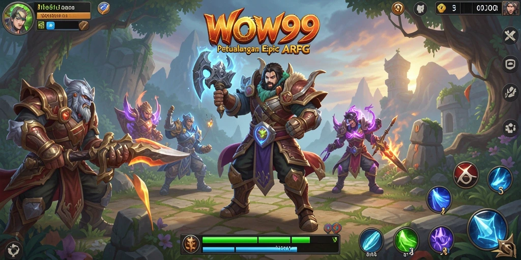 Tampilan gameplay menarik dalam dunia ARPG yang luas.