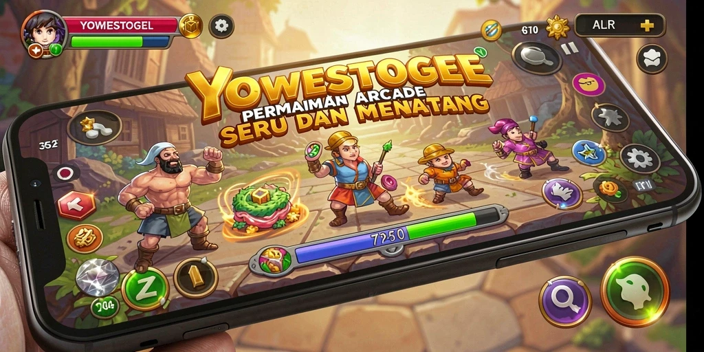 Screenshot gameplay YOWESTOGEL yang menampilkan aksi Arcade menarik.